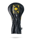 Pins and Aces Black / Gold King of Spades Driver Headcover