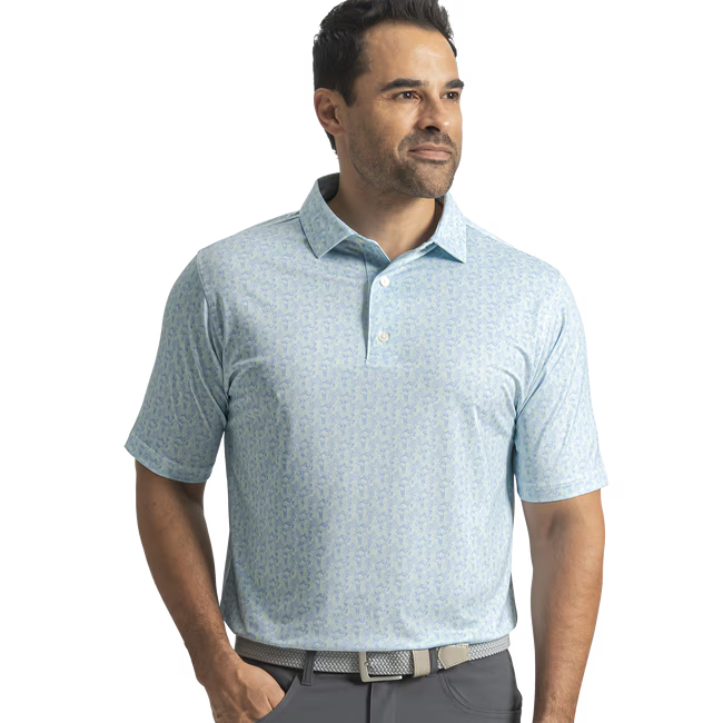Footjoy Dot Terrain Lisle Mens Polo Golf Shirt