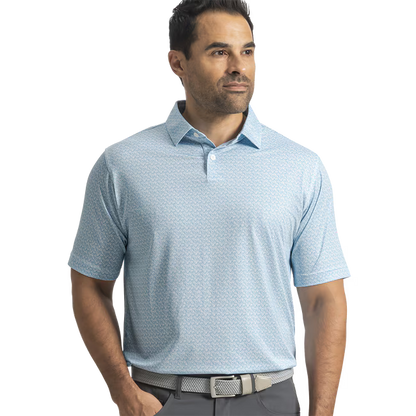 Footjoy Floral Mark Lisle Mens Polo Golf Shirt