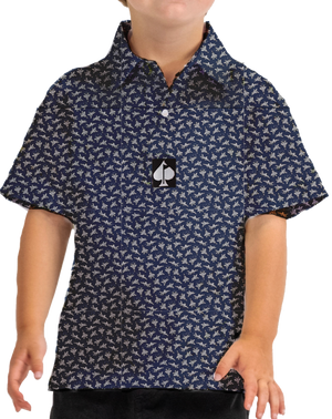Pins & Aces Youth Limited Release Birds of Steel Golf Polos