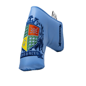 Pins And Aces Golf Coat of Arms - Blade Putter Cover