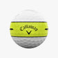 Callaway Chrome Soft 360 Yellow Stripe Golf Balls