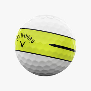 Callaway Chrome Tour 360 Yellow Stripe Golf Balls