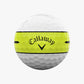 Callaway Chrome Tour X 360 Yellow Stripe Golf Balls