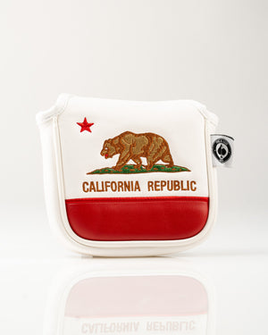 Pins And Aces Golf California State Flag - Mallet Putter Cover