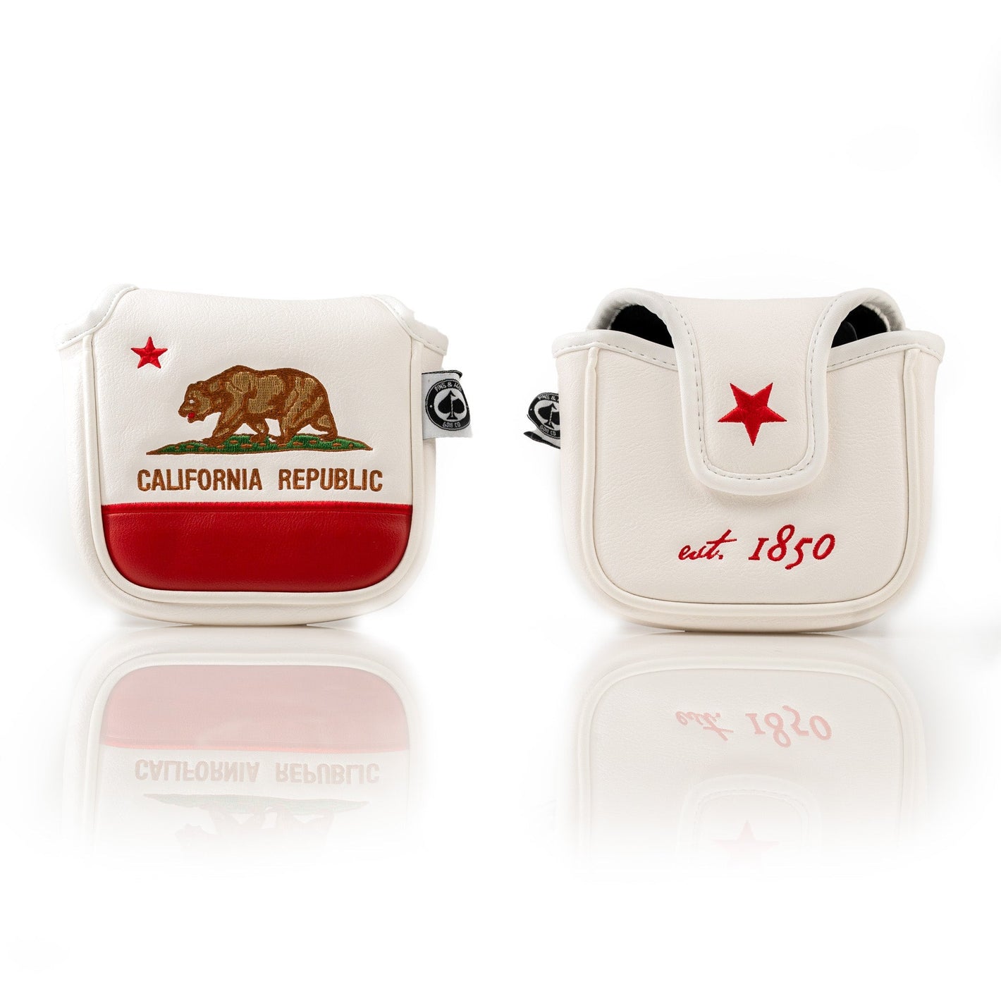 Pins And Aces Golf California State Flag - Mallet Putter Cover