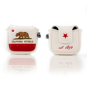 Pins And Aces Golf California State Flag - Mallet Putter Cover