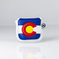 Pins And Aces Golf Colorado State Flag - Mallet Putter Cover