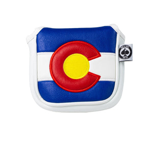 Pins And Aces Golf Colorado State Flag - Mallet Putter Cover