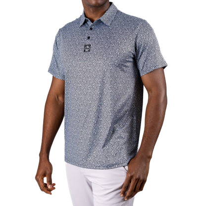 Pins & Aces Men's CORAL CASCADES Performance Polo