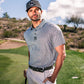 Pins & Aces Men's CORAL CASCADES Performance Polo