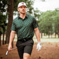 Pins & Aces Men's DARK AZALEA Performance Polo