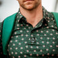 Pins & Aces Men's DARK AZALEA Performance Polo