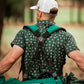 Pins & Aces Men's DARK AZALEA Performance Polo