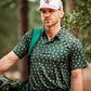 Pins & Aces Men's DARK AZALEA Performance Polo