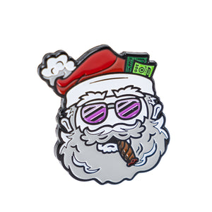 Pins And Aces Golf Santa the Degenerate Ball Marker