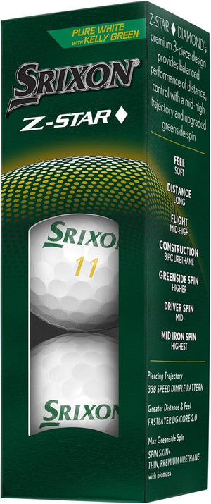Srixon Z-Star Diamond Golf Balls (24 Ball Pack) - Limited Edition Kelly Green