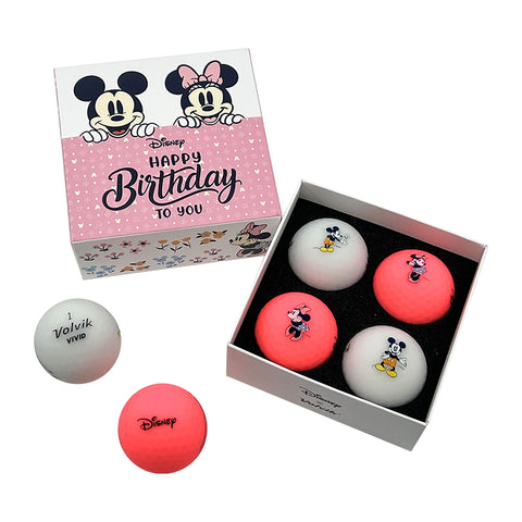 Disney Birthday Volvik Vivid 4-Ball Pack