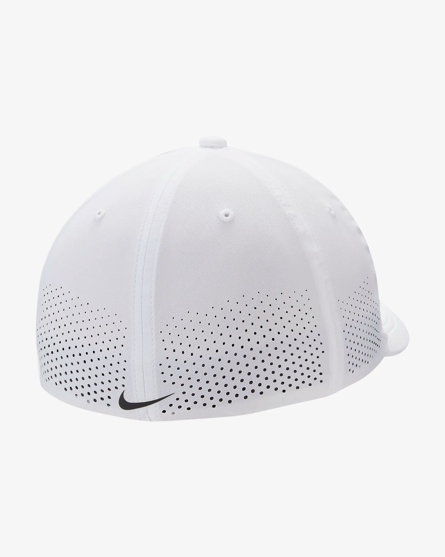 ★Nike★ Dry Fit ADV Rise Structure Swoosh Flex Cap White An Nike Dri-FIT ADV Rise Fitted Hat