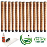 Winn Dri-Tac Wrap - 13 piece Golf Grip Kit (with tape, solvent, vise clamp) - COPPER WRAP