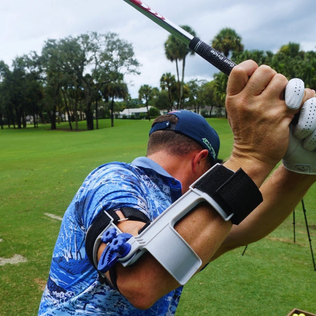 Golf Training Aids Right Angle V2 Golf Swing Elbow Brace – Backswing Trainer for Trail Arm Position