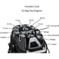 Founders Club 3rd Generation Premium Organizer 14 Way Golf Cart Bag - Black/Red Waterproof