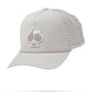 Pins And Aces Golf Perforated Rope Hat - Bone