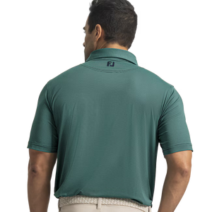 Footjoy MicroFeeder Stripe Lisle Mens Polo Golf Shirt
