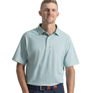 Footjoy Scallop Geo Pique Mens Polo Golf Shirt