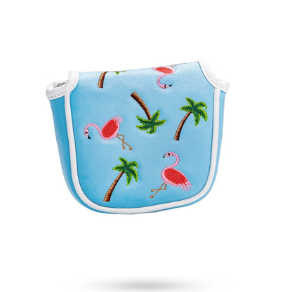 Pins And Aces Golf Dancing Flamingos - Mallet Putter Cover