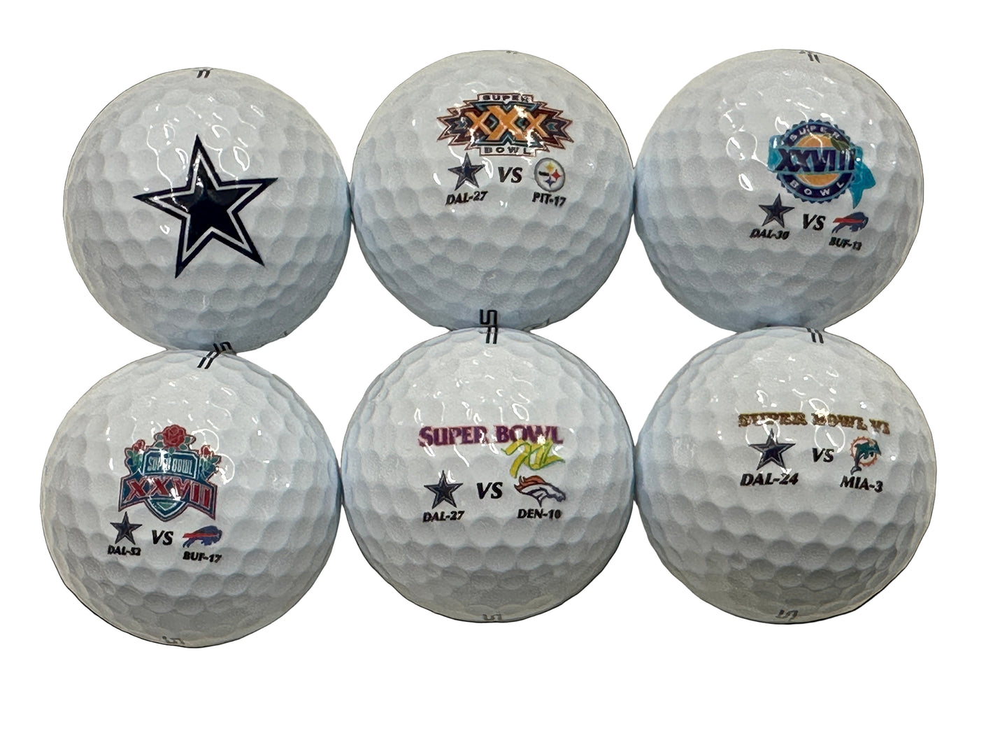 Wilson Staff Model Limited Edition Dallas Cowboys Super Bowl Golf Balls