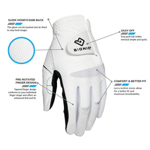 Bionic Men's RelaxGrip 2.0 DX Golf Gloves