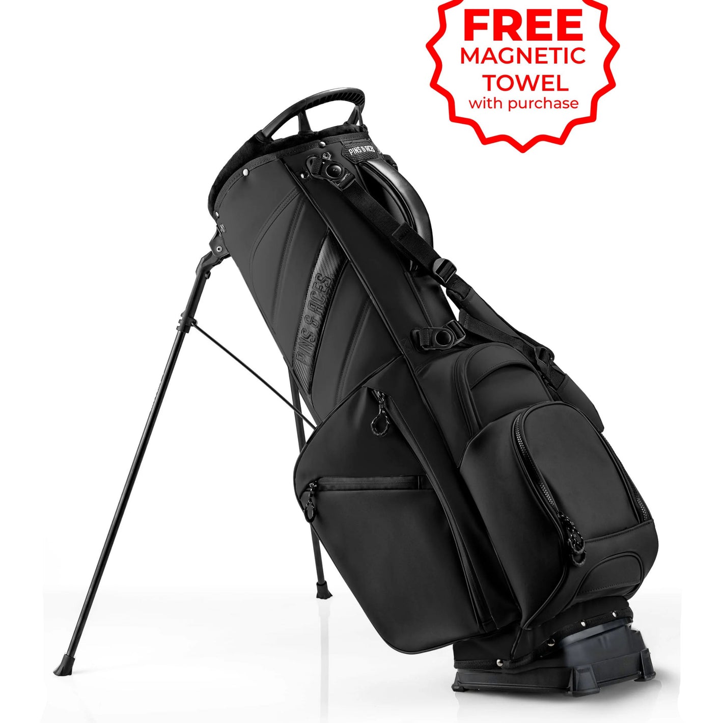 Pins And Aces Golf Player Preferred™ Golf Bag - Obsidian