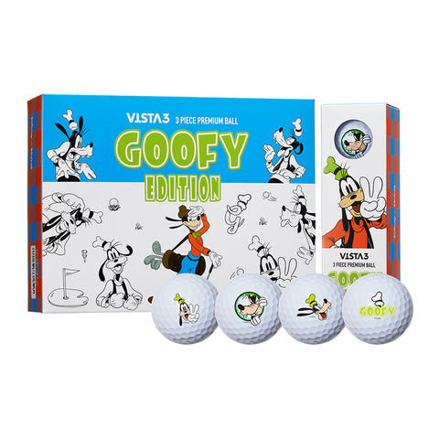 Disney Goofy Volvik Vista 3 Golf Balls