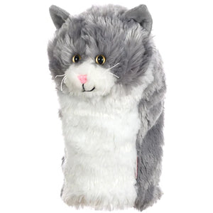 Daphne's Grey & White Cat Golf Driver Headcover