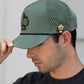 Pins And Aces Golf Perforated Rope Hat - Olive