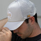 Pins And Aces Golf Perforated Rope Hat - Bone
