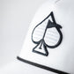Pins And Aces Golf Perforated Rope Hat - White