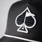 Pins And Aces Golf Perforated Rope Hat - Black