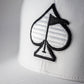 Pins And Aces Golf Performance Spade Hat - White