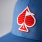 Pins And Aces Golf Performance Spade Hat - Blue
