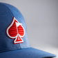 Pins And Aces Golf Performance Spade Hat - Blue