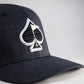 Pins And Aces Golf Performance Spade Hat - Charcoal