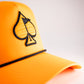 Pins And Aces Golf Perforated Rope Hat - Highlighter Orange