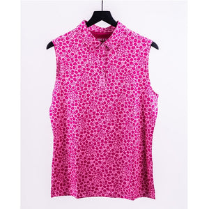 Pins & Aces Ladies Performance Golf Polos - Limited Edition Hibiscus