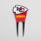 Team Golf NFL Die Cut Divot Tool With 2 Ball Markers