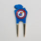 Team Golf NCAA Die Cut Divot Tool With 2 Ball Markers