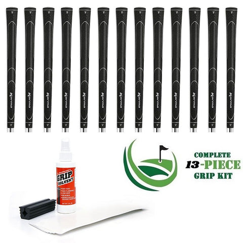 Karma Super Lite - 13 piece Golf Grip Kit (with tape, solvent, vise clamp)