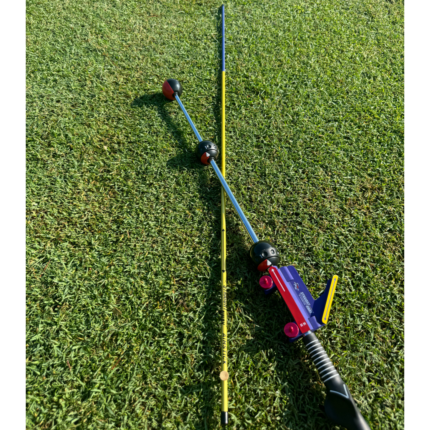Leadbetter Swing Aids Top Training Aids Bundle: The Straightaway, Swing Setter and Aimstick + Training Grip