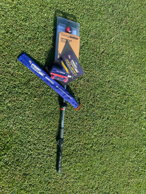 Leadbetter Swing Aids Top Training Aids Bundle: The Straightaway, Swing Setter and Aimstick + Training Grip